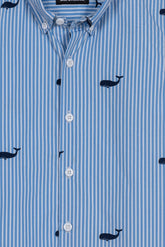 Whale Stripe Girl's Top